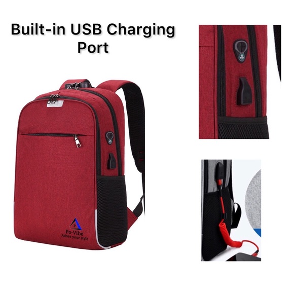 Water Proof Laptop Backpack 🎒 Bags with US… - Picture 5 of 6